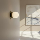 One-Light Mini Glass Shade Flush Mount Ceiling Light