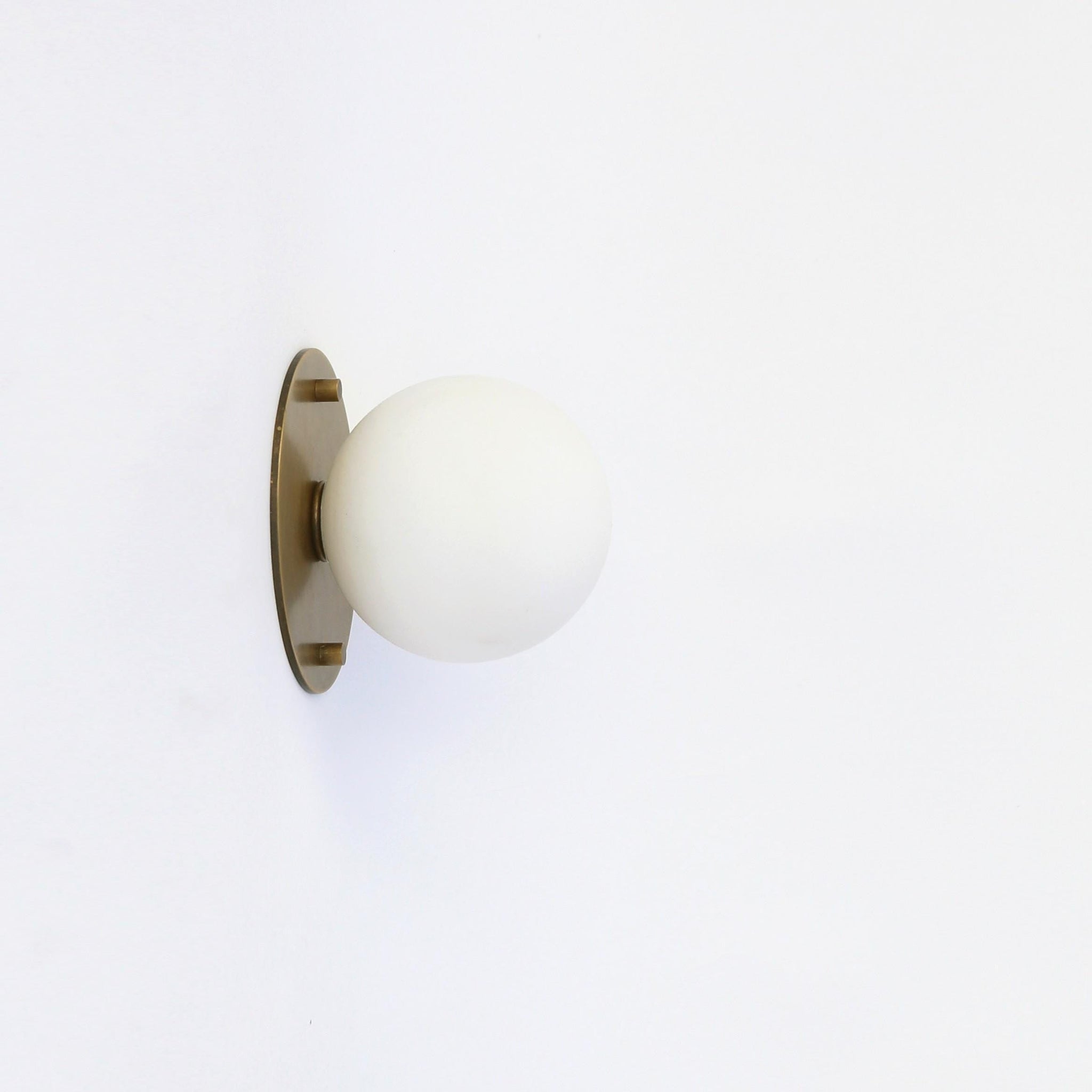 One-Light Mini Globe Flush Mount Ceiling Light