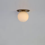 One-Light Mini Globe Flush Mount Ceiling Light