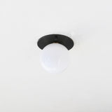 One-Light Mini Globe Flush Mount Ceiling Light