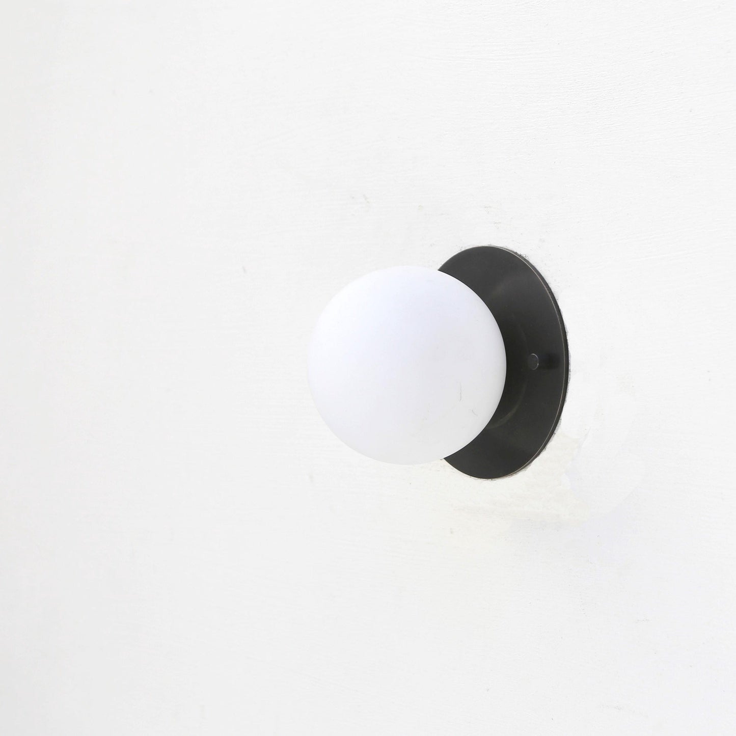 One-Light Mini Globe Flush Mount Ceiling Light