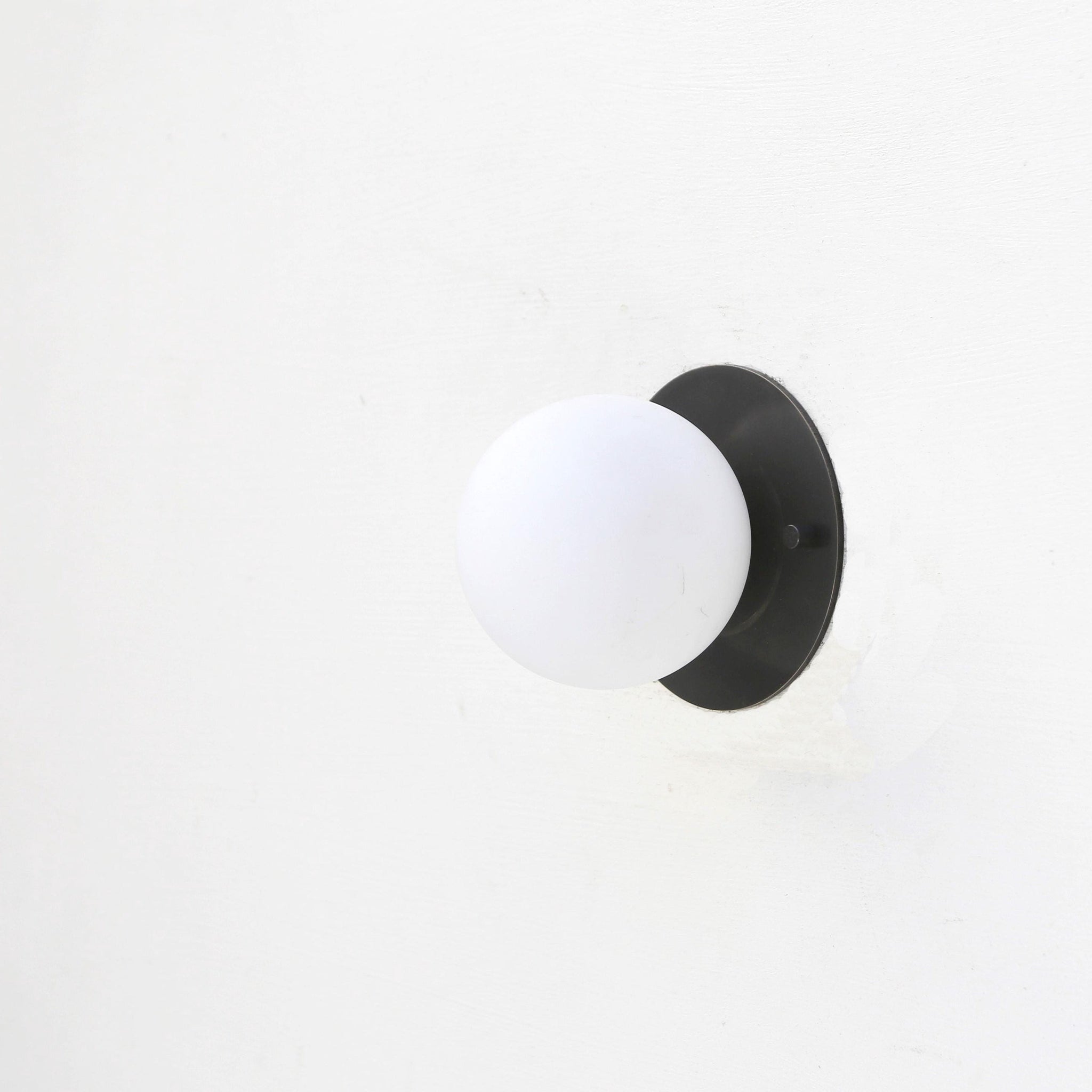 One-Light Mini Globe Flush Mount Ceiling Light
