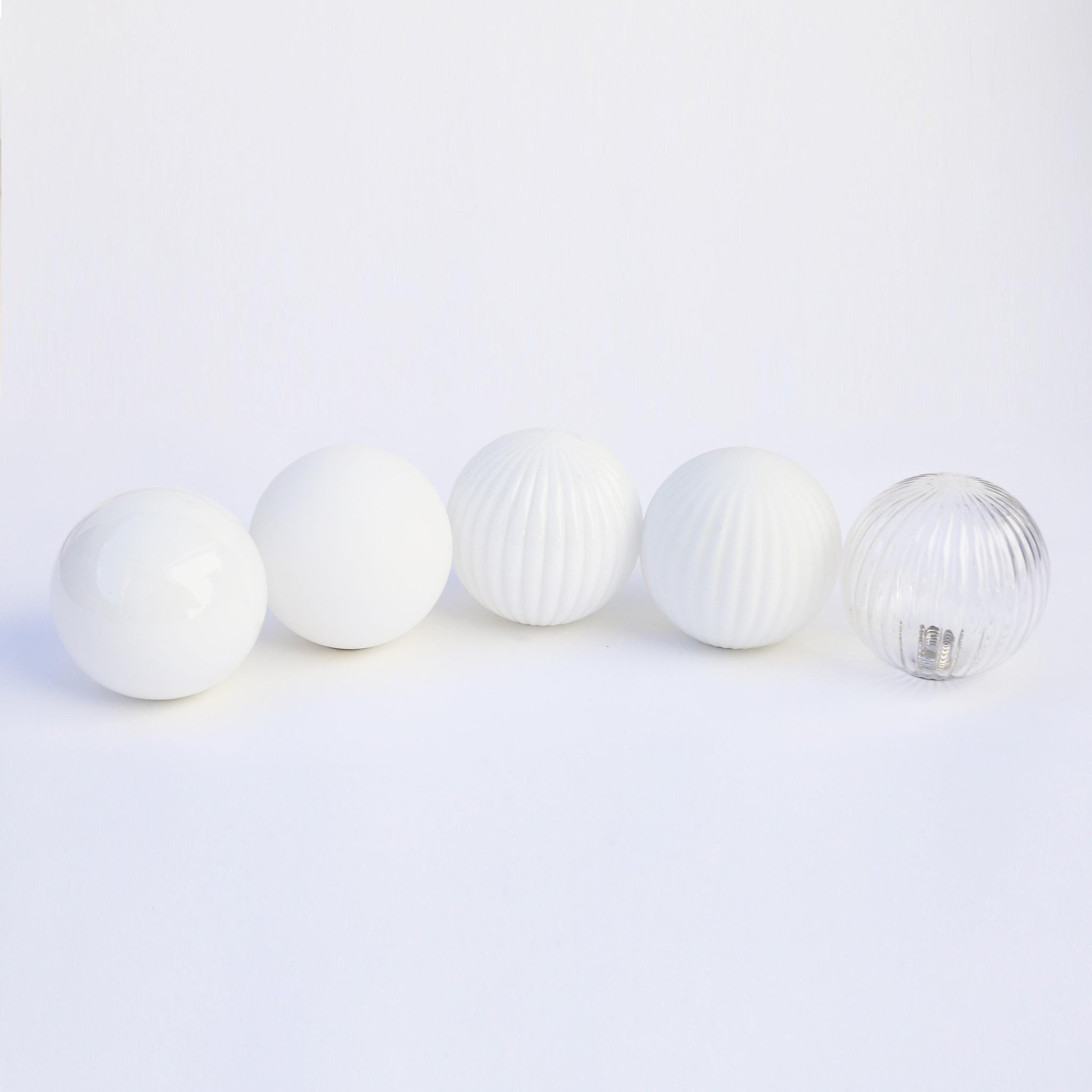 One-Light Mini Globe Flush Mount Ceiling Light