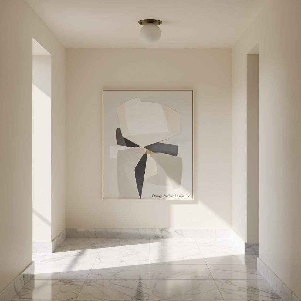 One-Light Mini Globe Flush Mount Ceiling Light