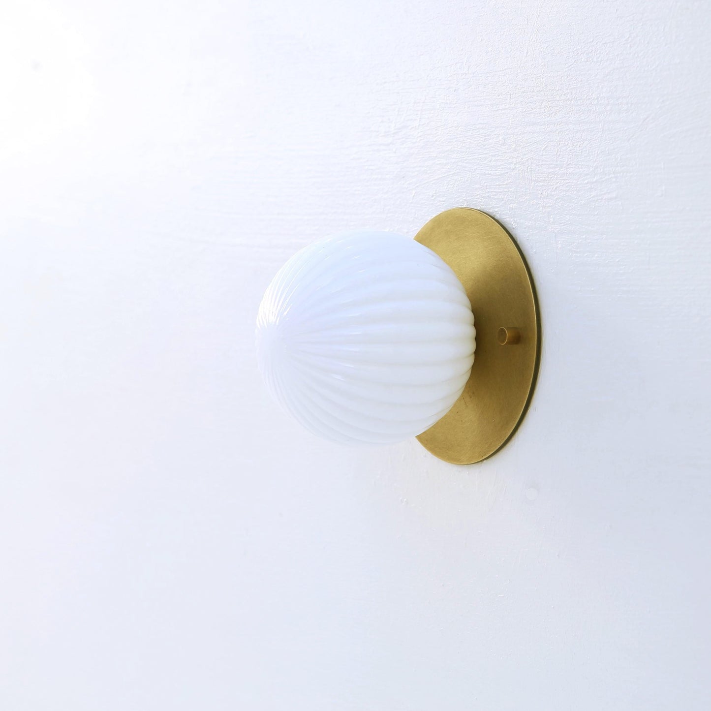 One-Light Mini Globe Flush Mount Ceiling Light