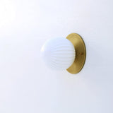 One-Light Mini Globe Flush Mount Ceiling Light