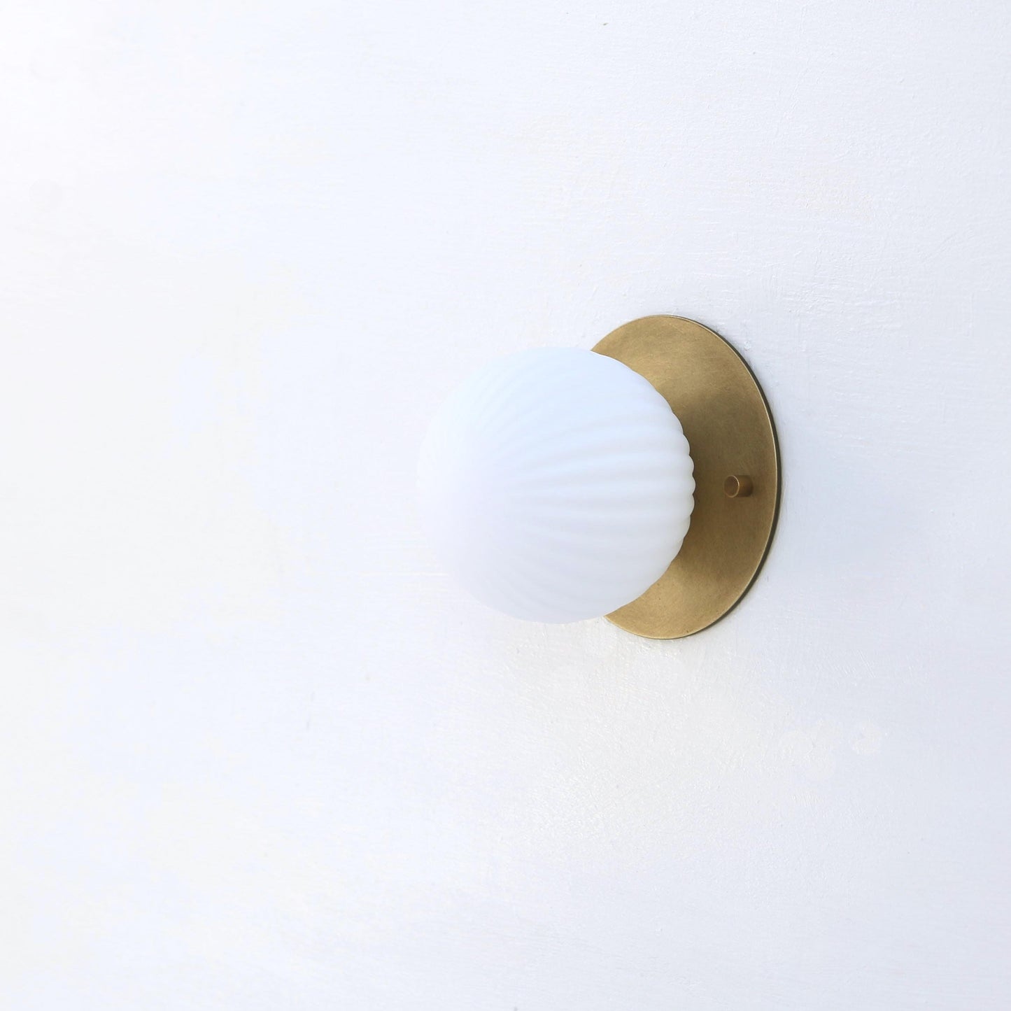 One-Light Mini Globe Flush Mount Ceiling Light