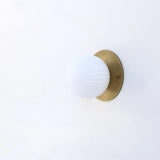 One-Light Mini Globe Flush Mount Ceiling Light