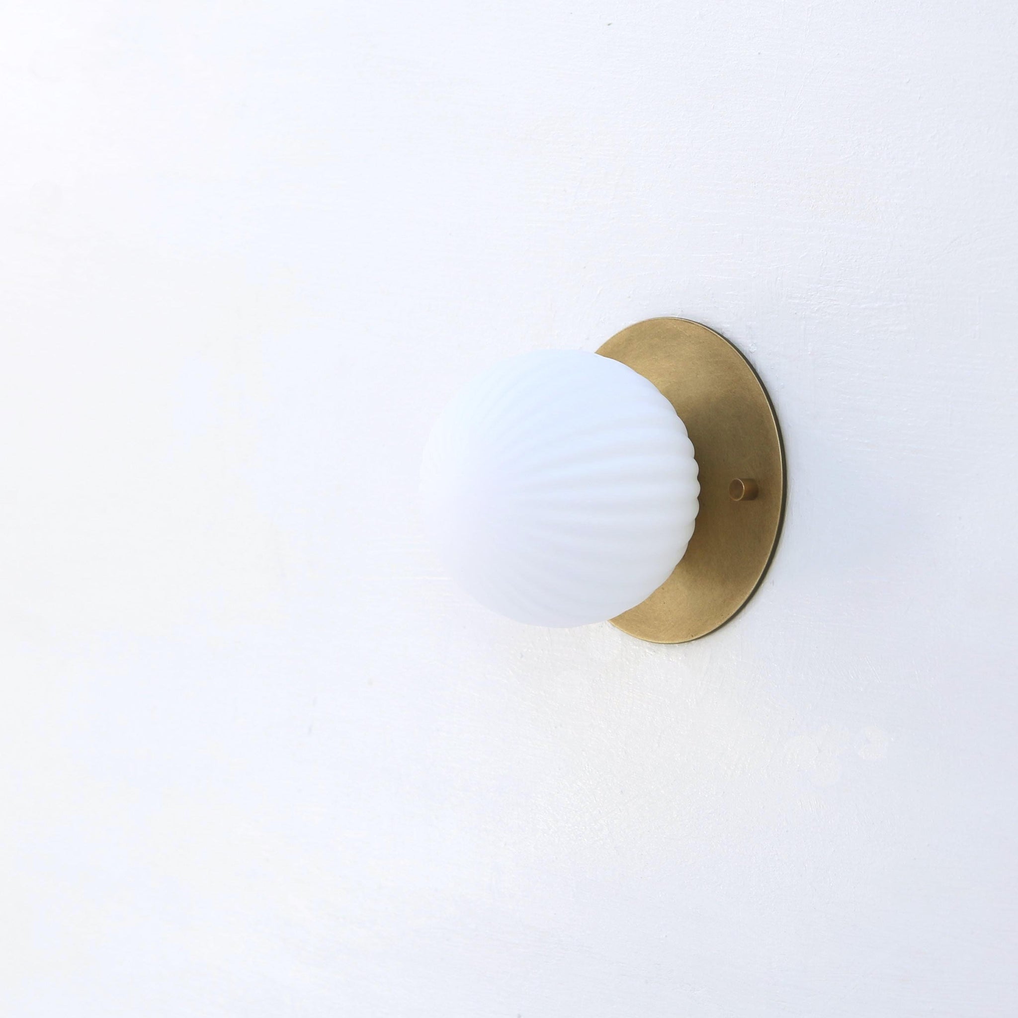 One-Light Mini Globe Flush Mount Ceiling Light