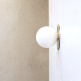 One-Light Mini Globe Flush Mount Ceiling Light