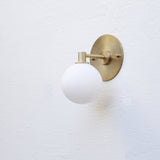 One-Light Mini Globe Wall Sconce