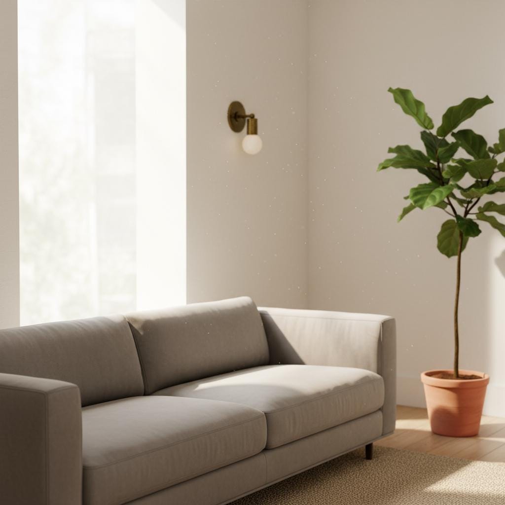 One-Light Minimal Brass Wall Sconce with Angled Socket