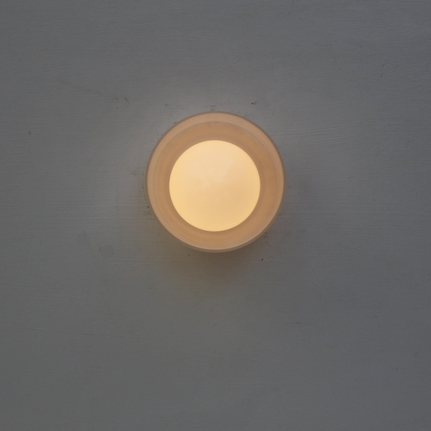 One-Light Opal Glass Cylinder Flush Mount Ceiling Light