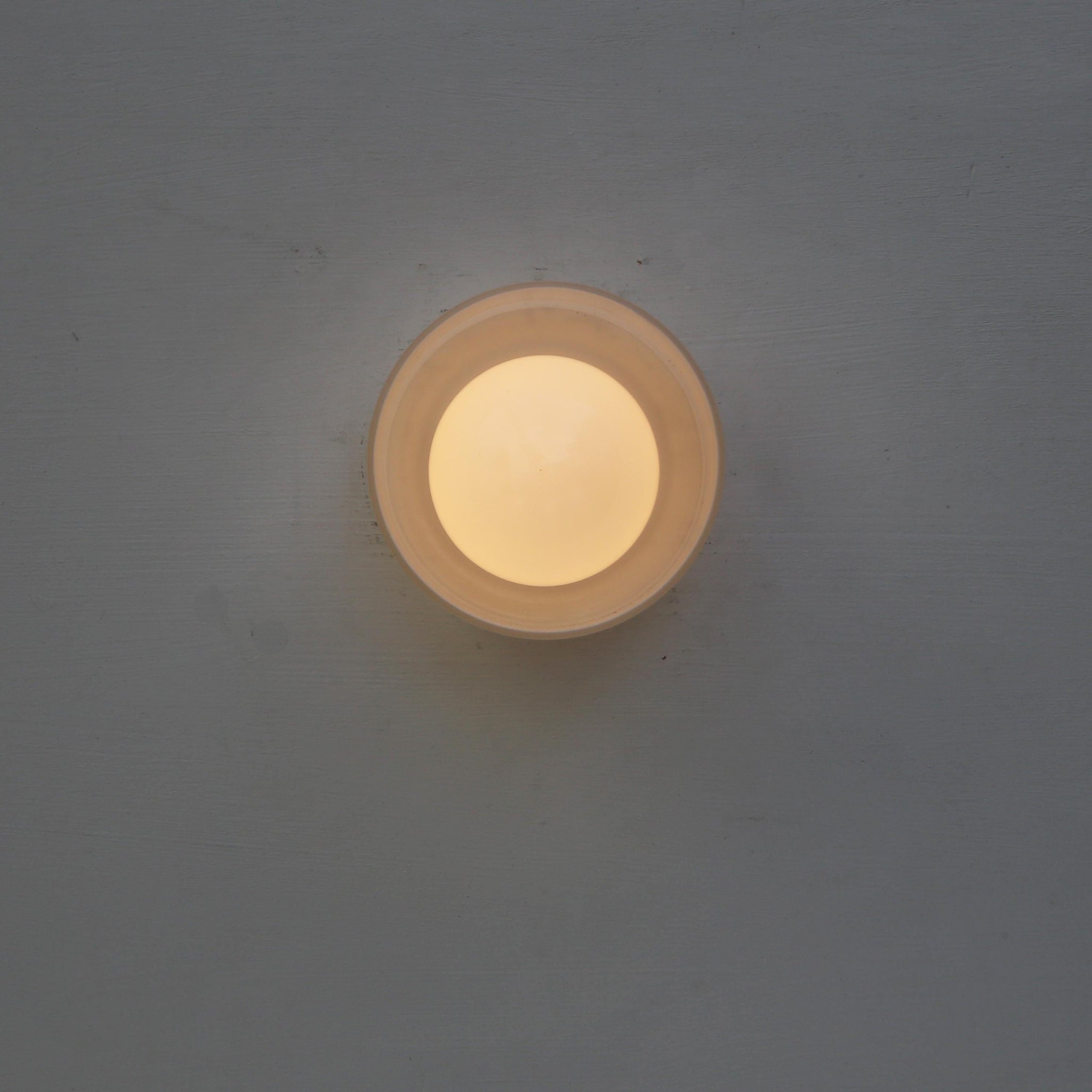 One-Light Opal Glass Cylinder Flush Mount Ceiling Light