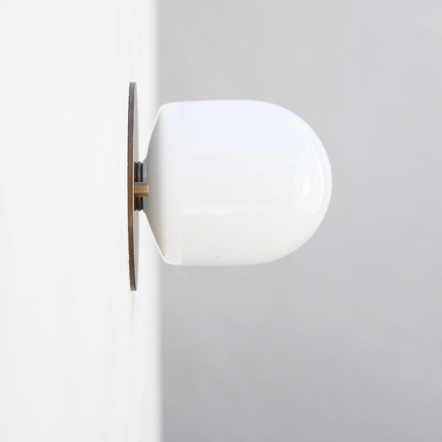One-Light Opal Glass Dome Flush Mount Ceiling Light