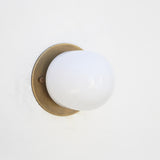 One-Light Opal Glass Dome Flush Mount Ceiling Light