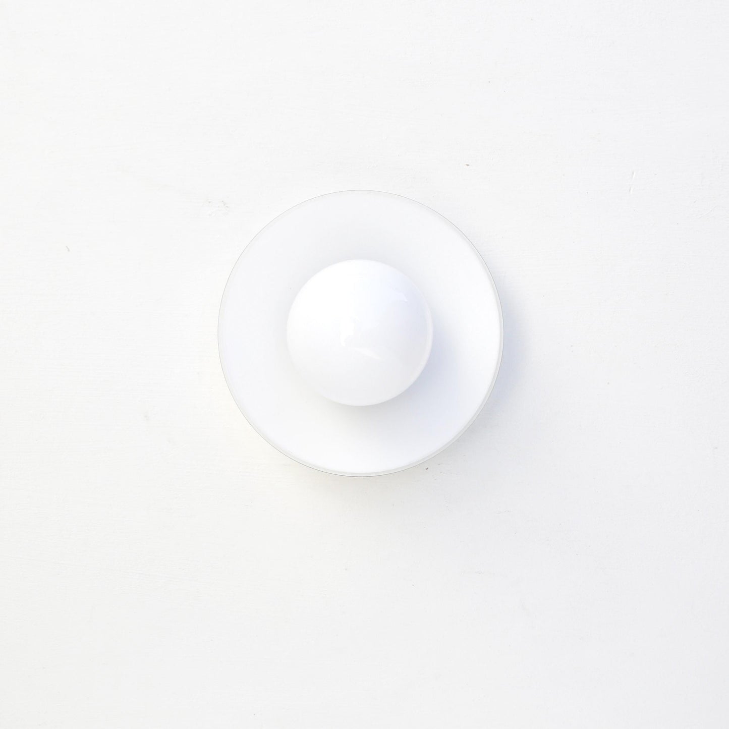 One-Light Opal Glass Flush Mount Ceiling Light