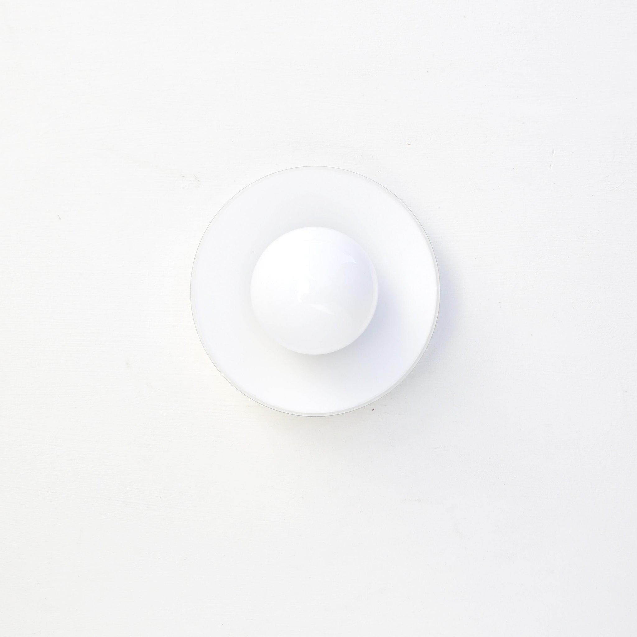 One-Light Opal Glass Flush Mount Ceiling Light