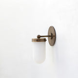 One-Light Opal Glass Tube Wall Sconce