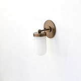 One-Light Opal Glass Tube Wall Sconce