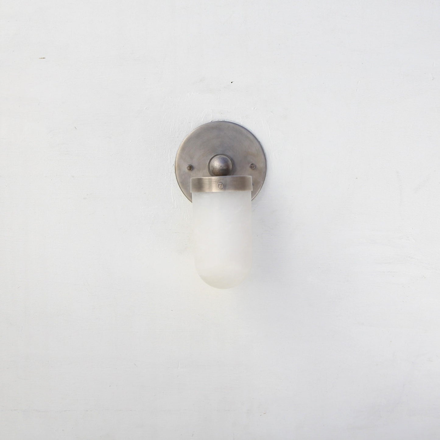 One-Light Opal Glass Tube Wall Sconce