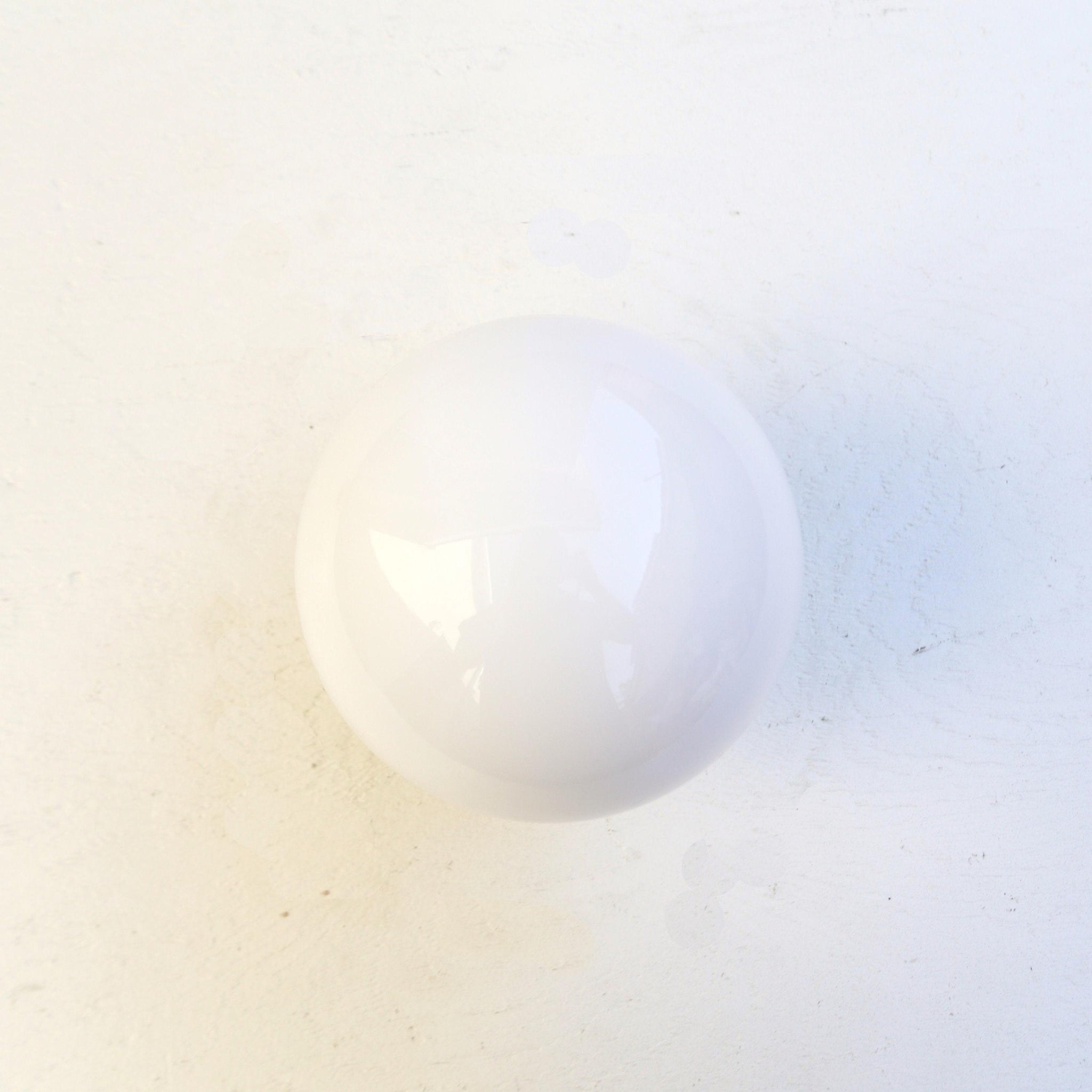 One-Light Opal Globe Low-Profile Ceiling Light