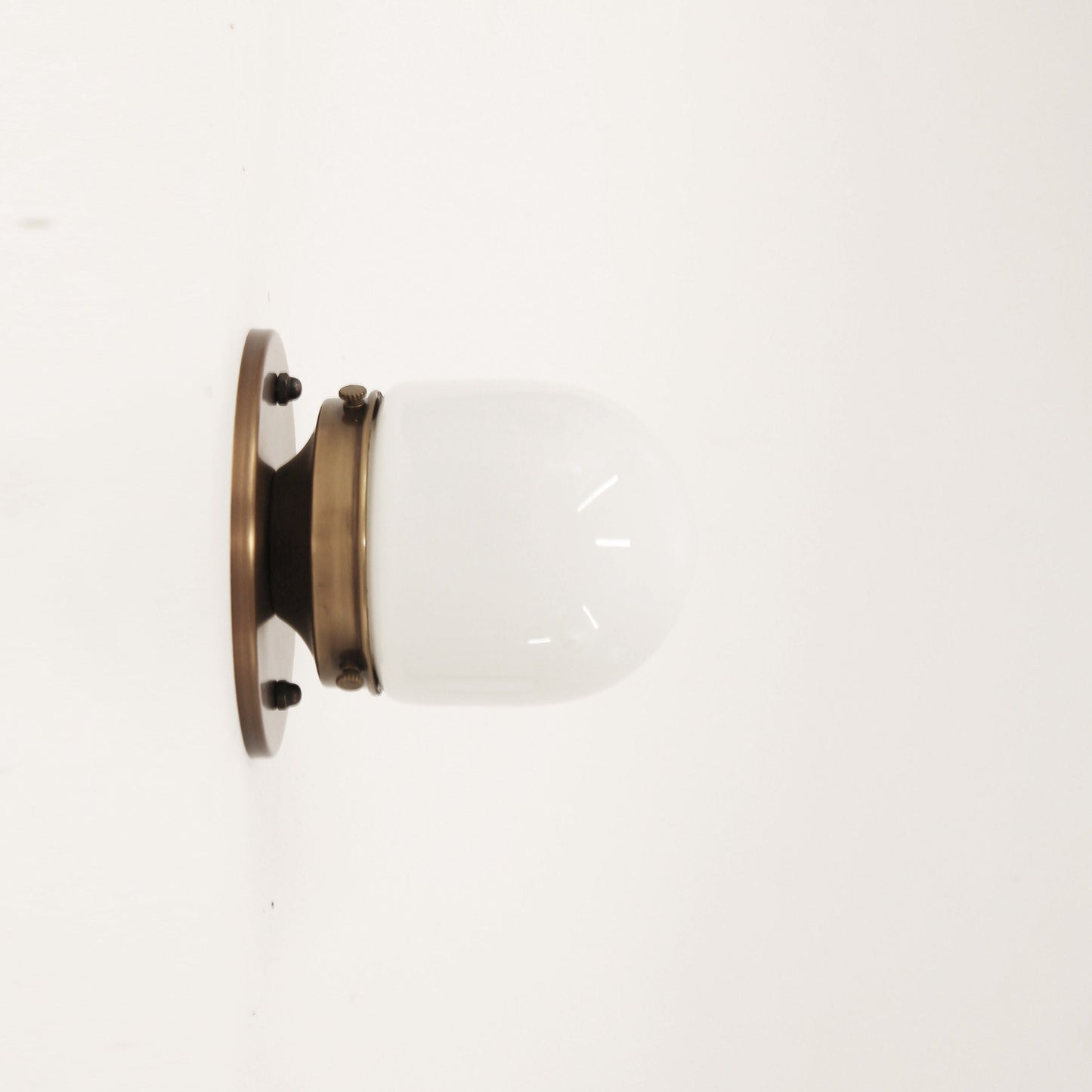 One-Light Opal Mini Shade Wall or Ceiling Light