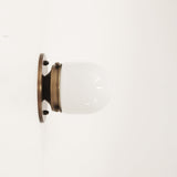 One-Light Opal Mini Shade Wall or Ceiling Light
