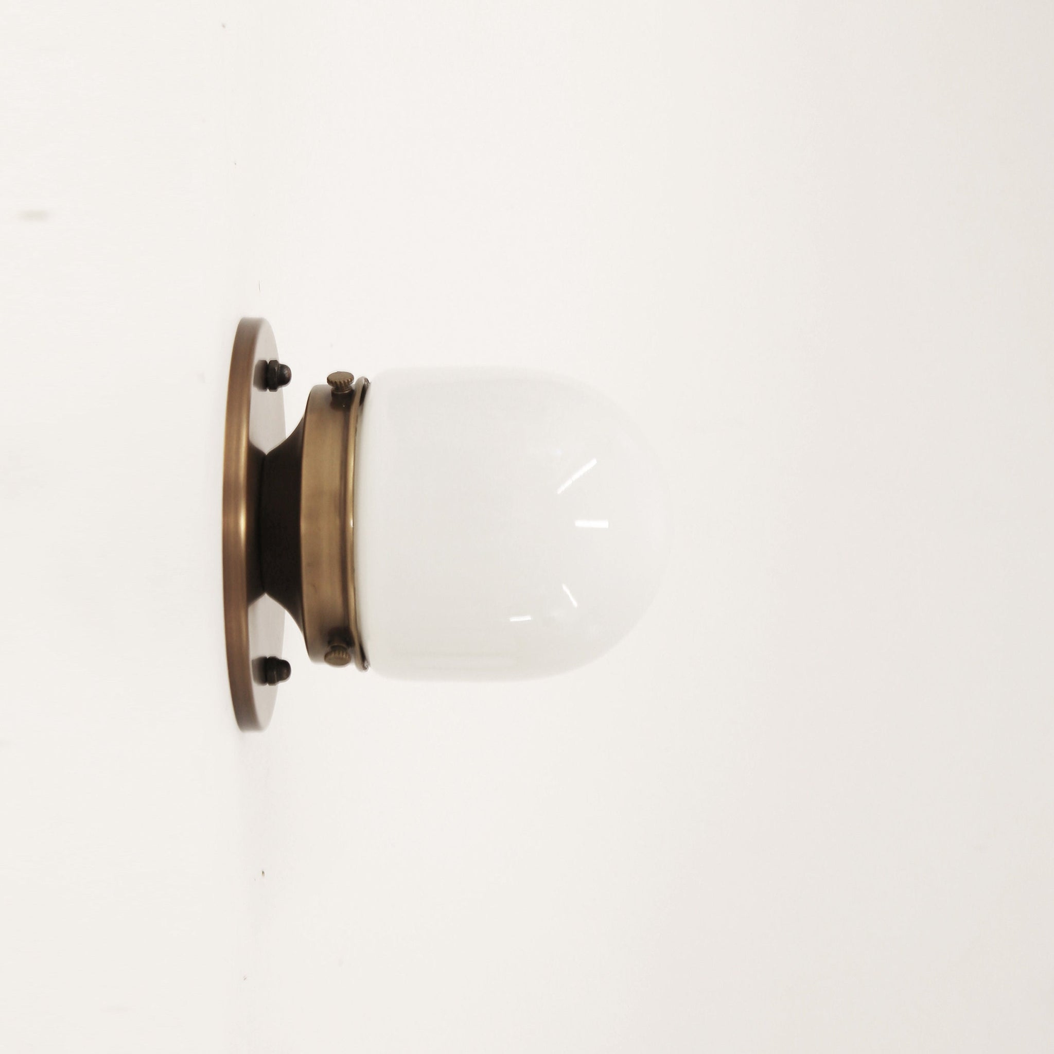 One-Light Opal Mini Shade Wall or Ceiling Light