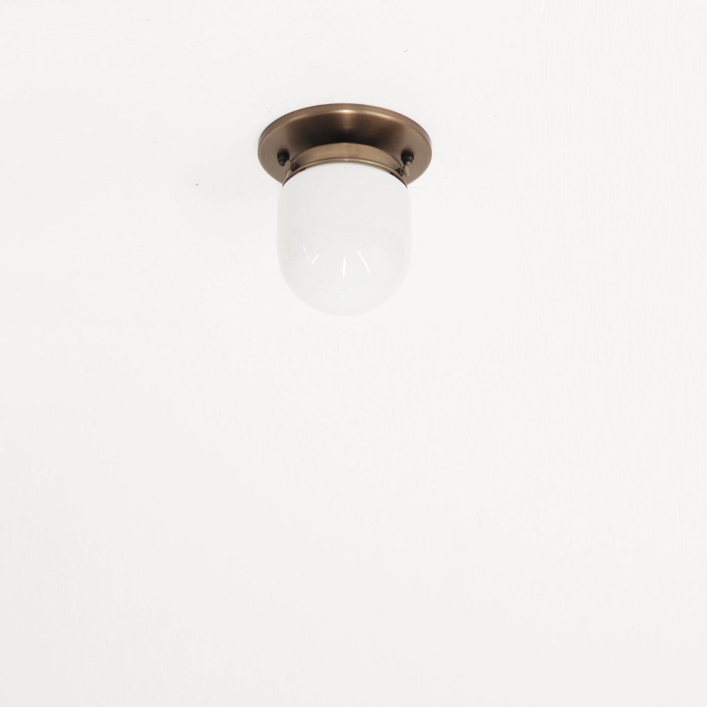One-Light Opal Mini Shade Wall or Ceiling Light