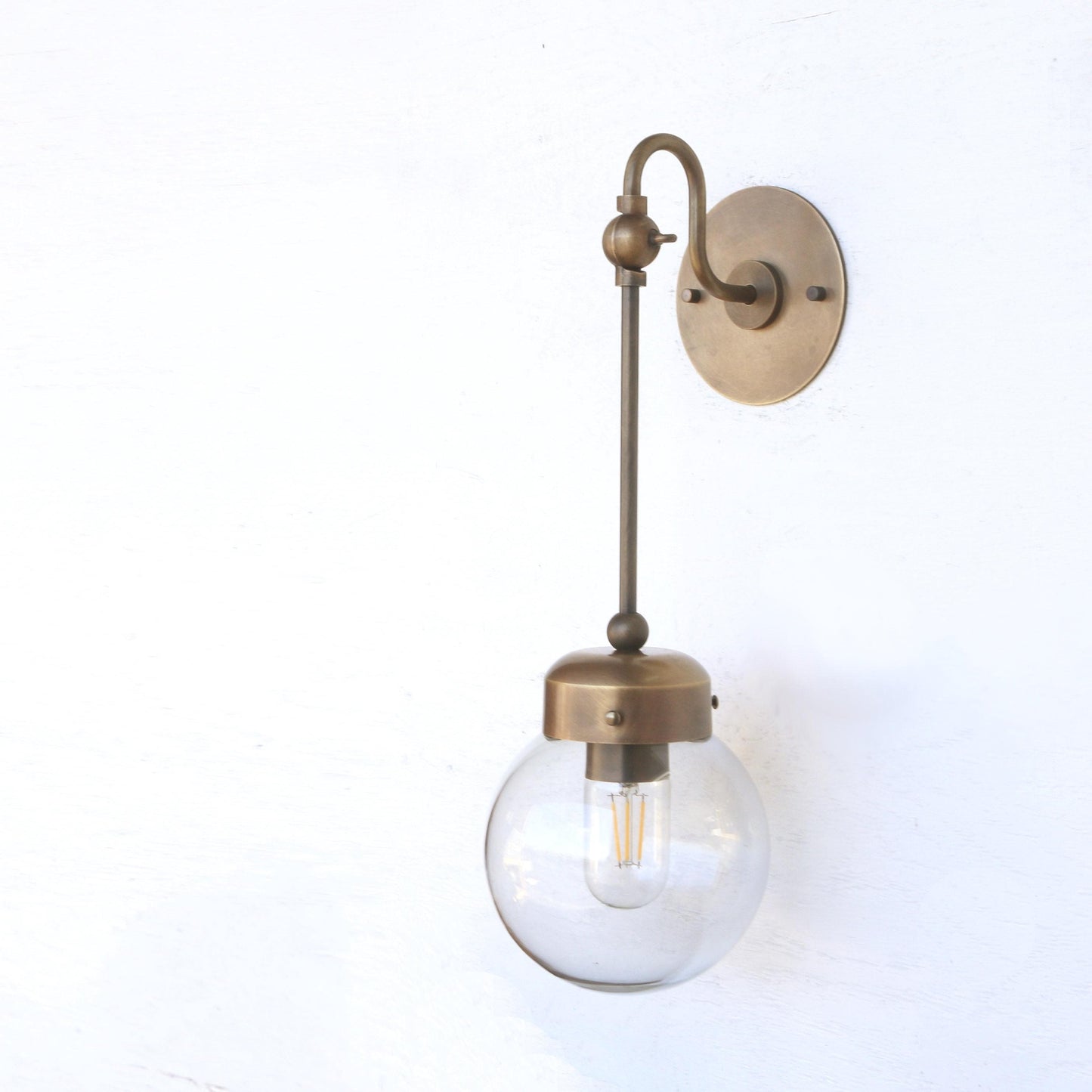 One-Light Rod-Drop Wall Sconce