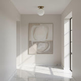 One-Light Six-Inch Opal Globe Flush Mount Ceiling Light