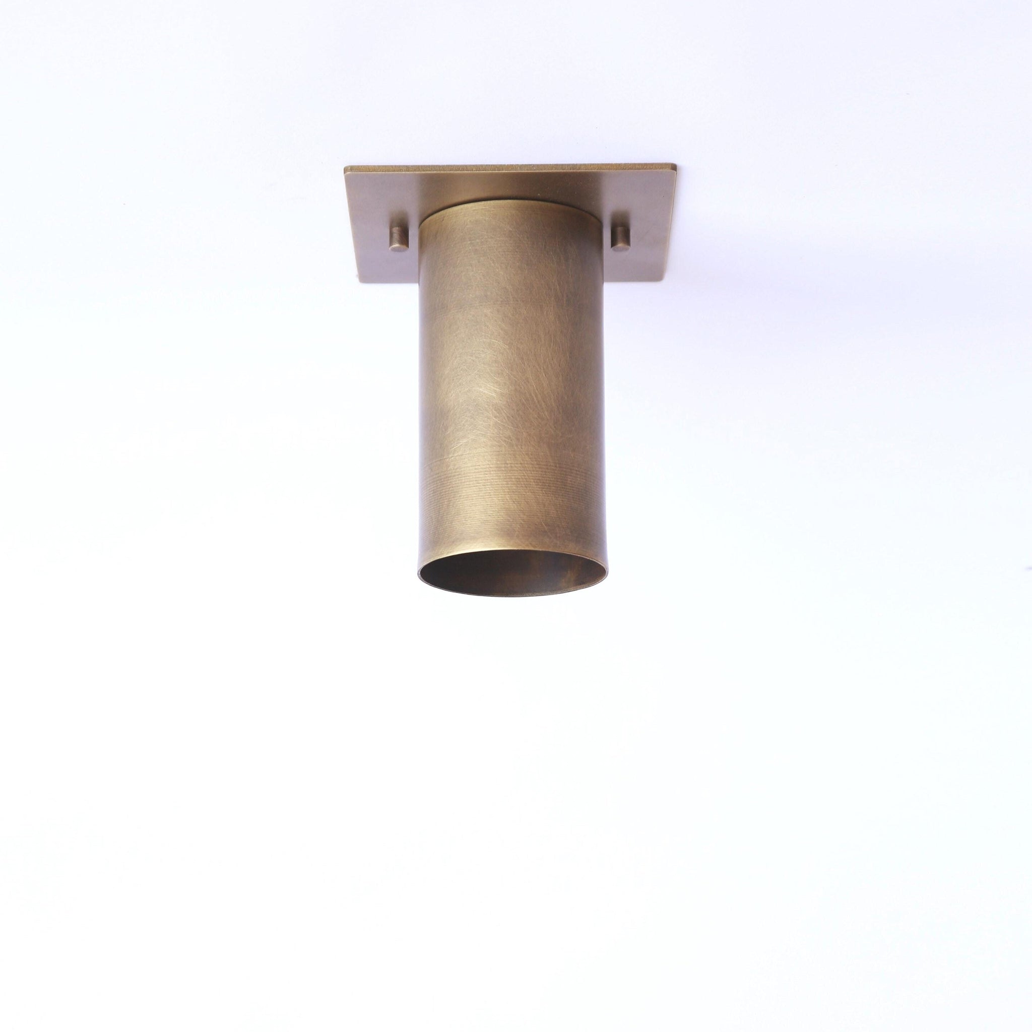 One-Light Square Canopy Cylinder Ceiling Spotlight