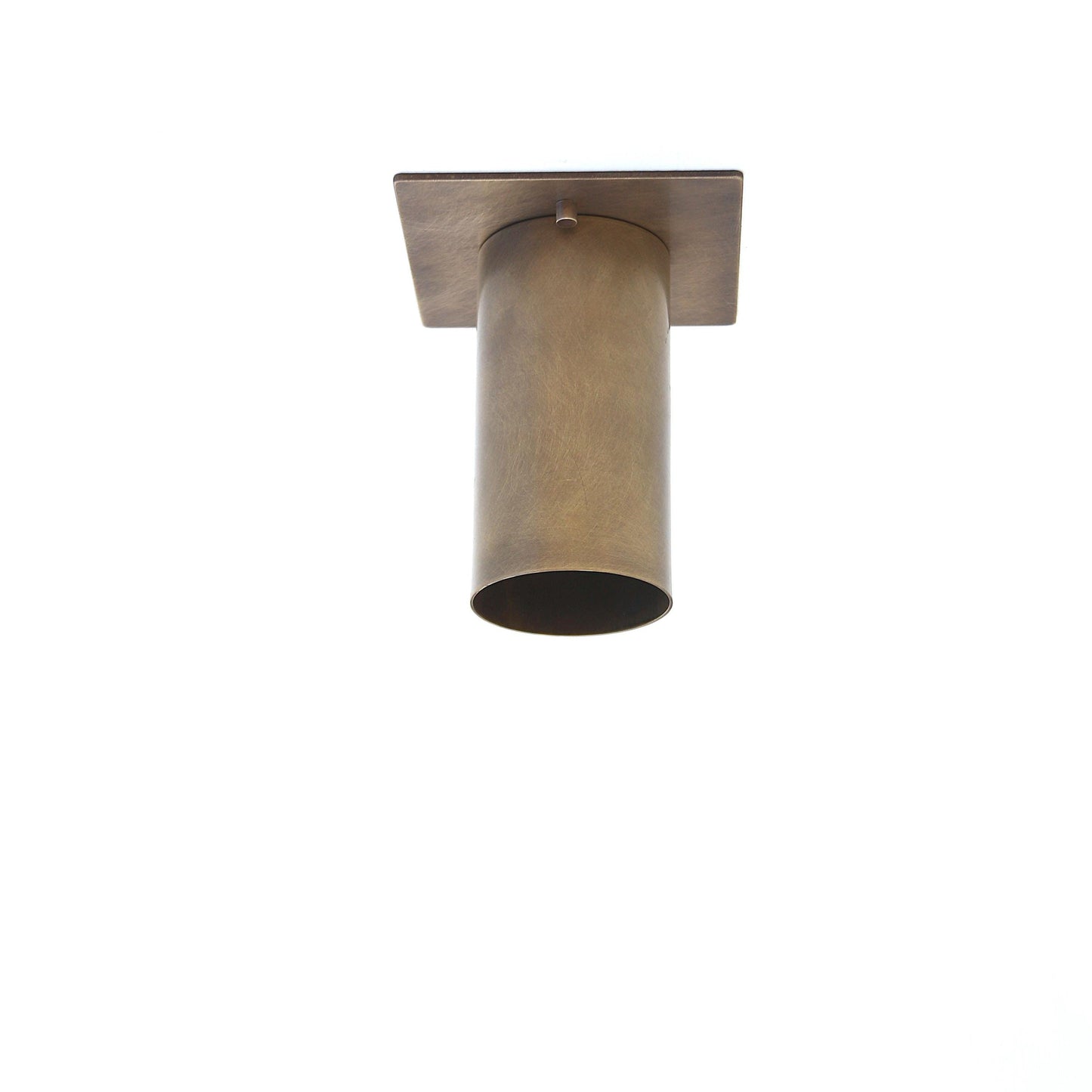One-Light Square Canopy Cylinder Ceiling Spotlight