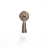 One-Light Tapered Cone Wall Sconce in Cast Brass