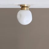Opal Glass Flush Mount Ceiling Light