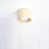 Opal Globe Drum Flush Mount Ceiling Light