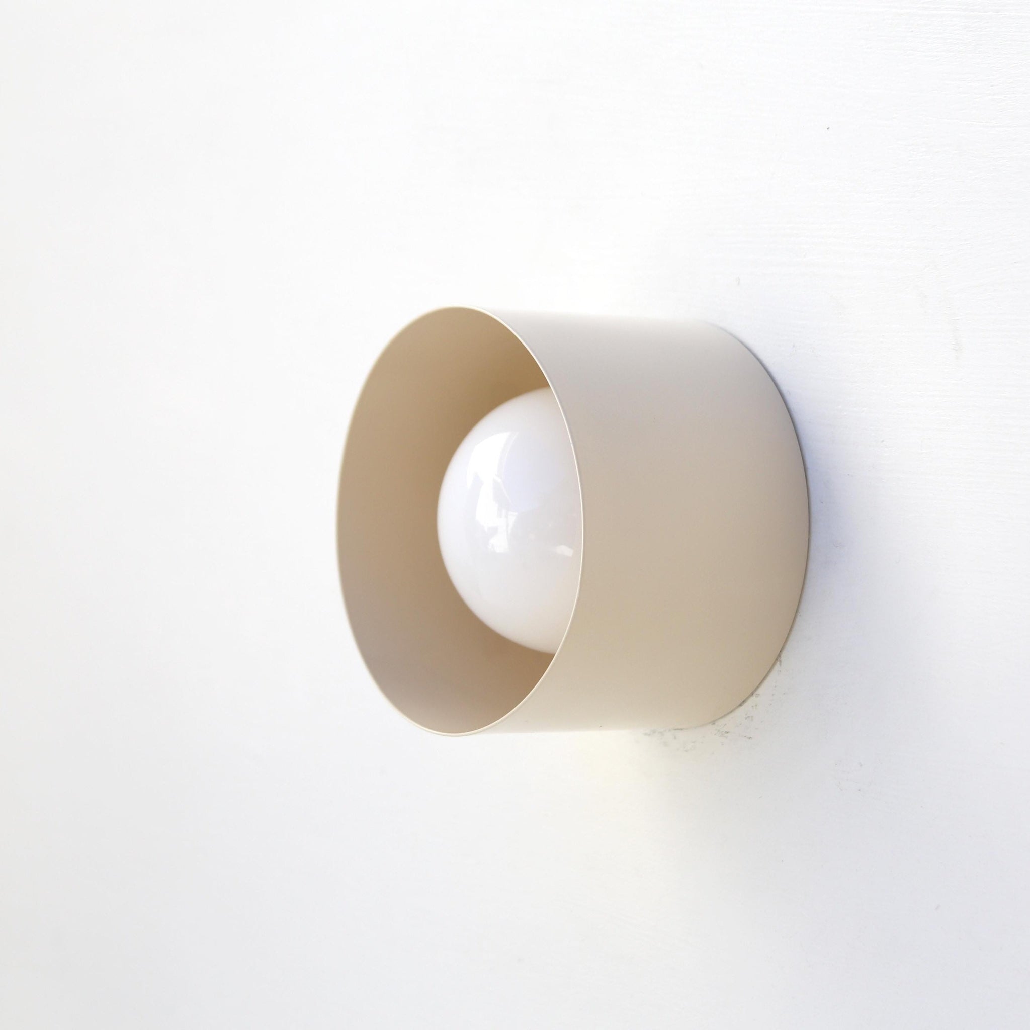 Opal Globe Drum Flush Mount Ceiling Light