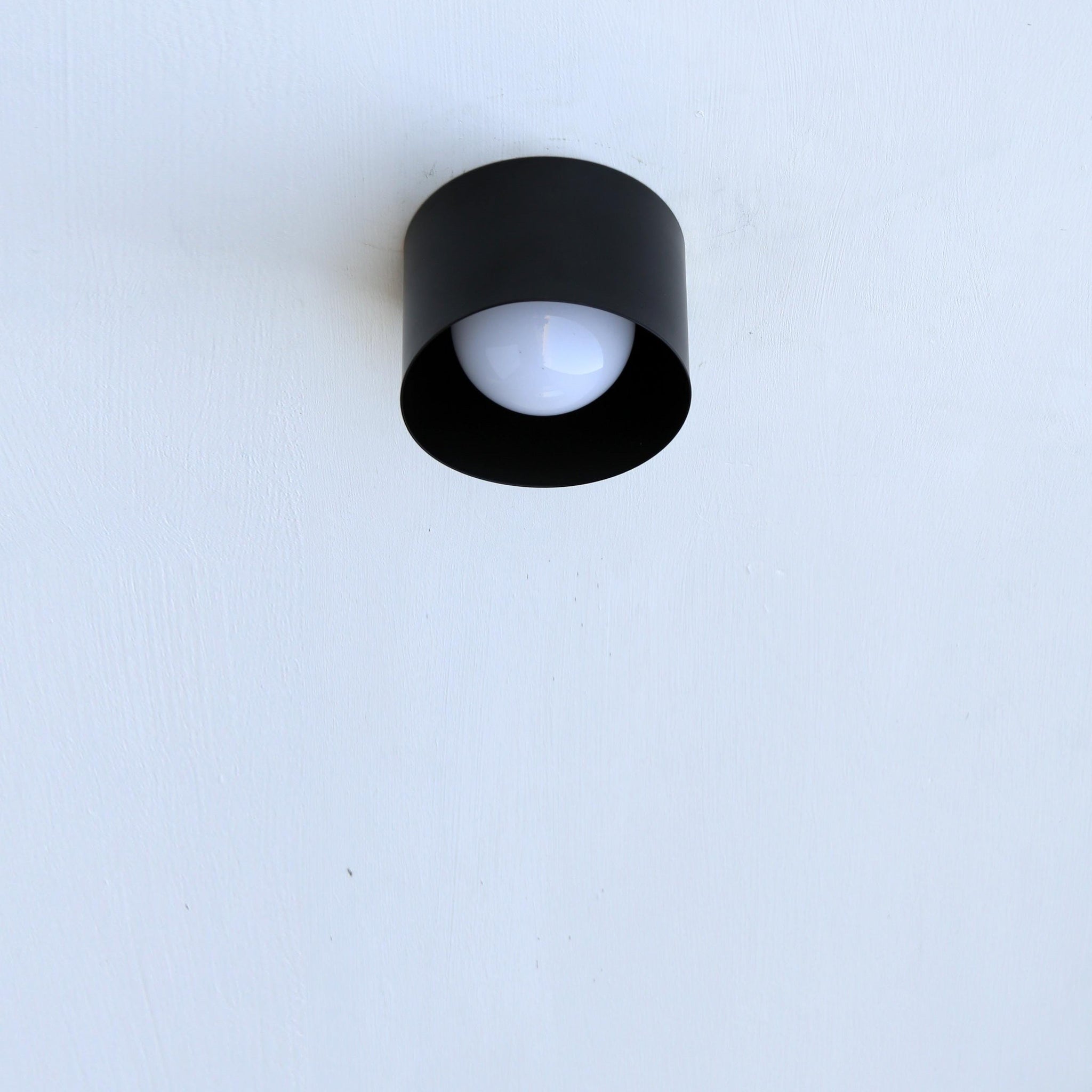 Opal Globe Drum Flush Mount Ceiling Light