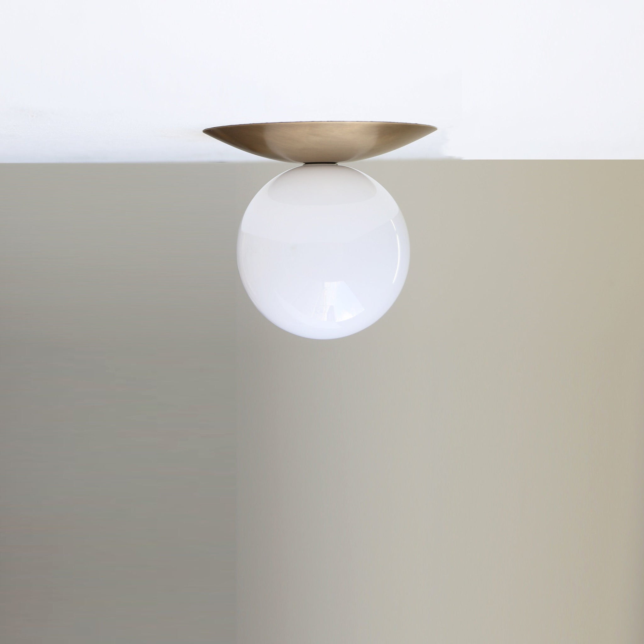 Opal Globe Flush Mount Ceiling Light