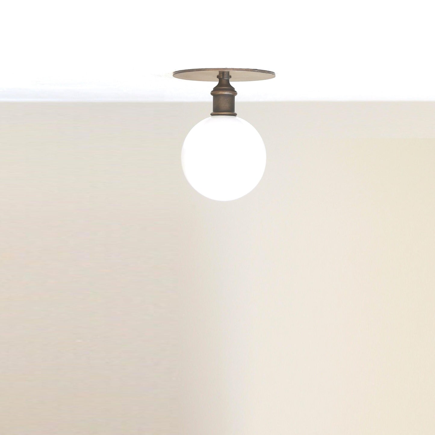 Opal Globe Flush Mount Ceiling Light