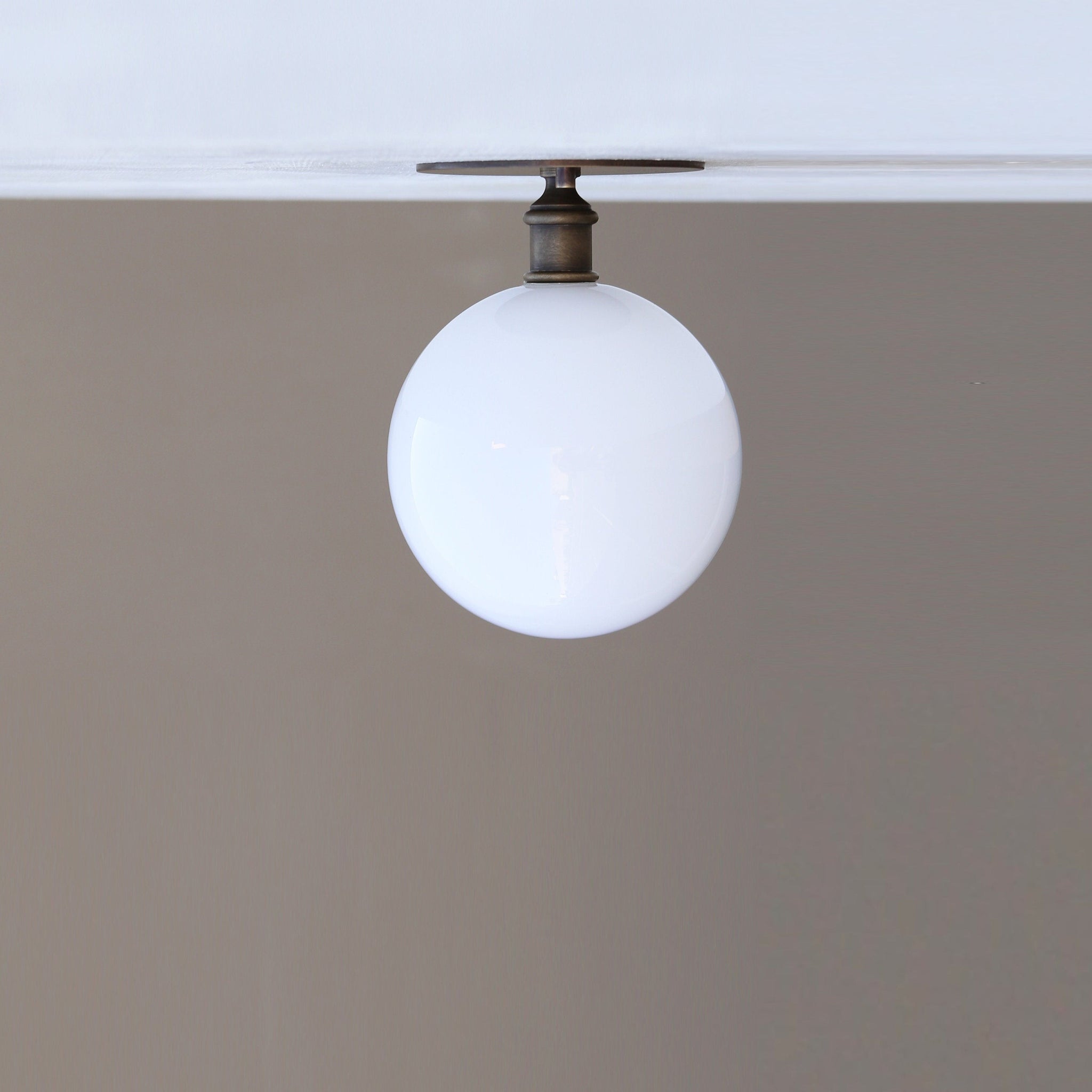 Opal Globe Flush Mount Ceiling Light