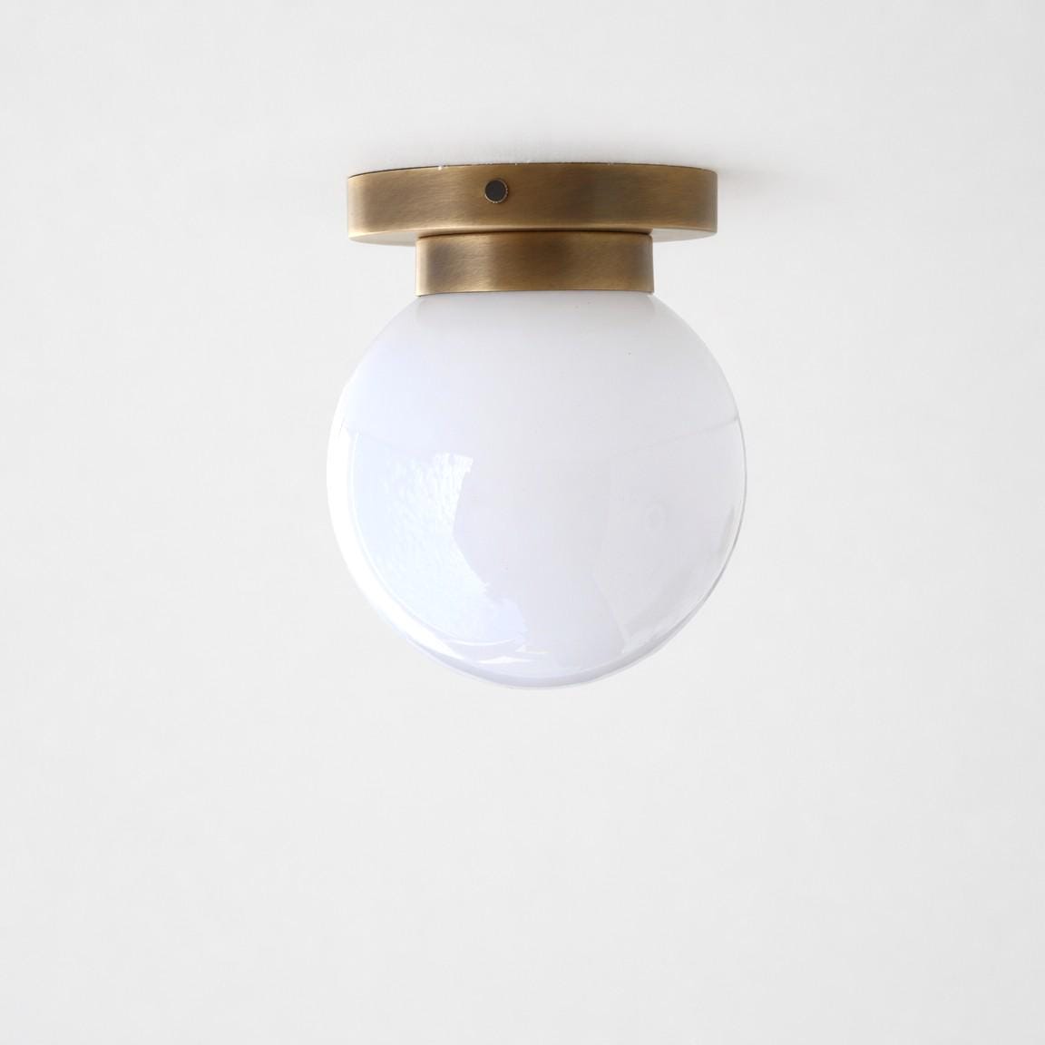 Opal Globe Flush Mount Ceiling Light