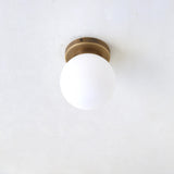Opal Globe Flush Mount Ceiling Light