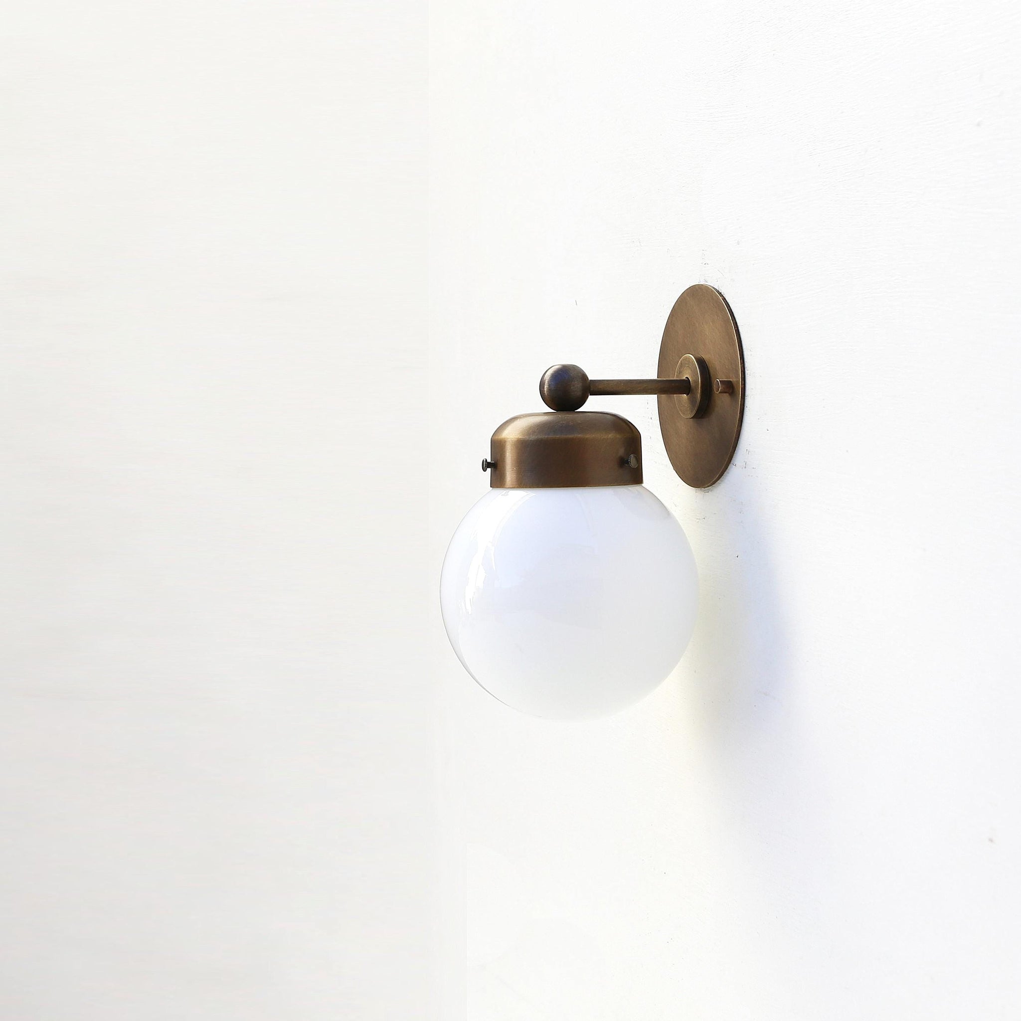 Opal Globe Wall Sconce