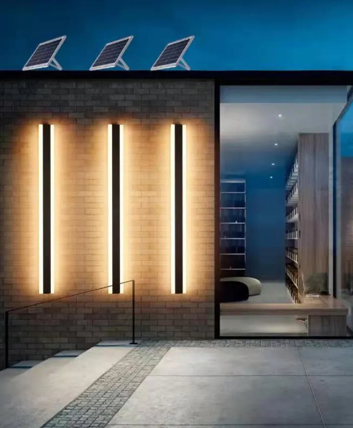 solar cylinder wall lighting