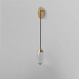 oval glass wall lights