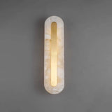 Ozeki Alabaster Wall Sconce | Minimalist Brass Lighting for Modern Interiors