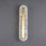 Ozeki Alabaster Wall Sconce | Minimalist Brass Lighting for Modern Interiors