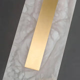 Ozeki Alabaster Wall Sconce | Minimalist Brass Lighting for Modern Interiors - View 7